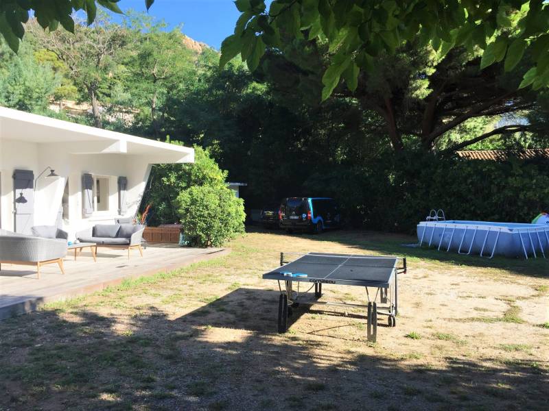 villa bord de mer Pramousquier bateau et place de port