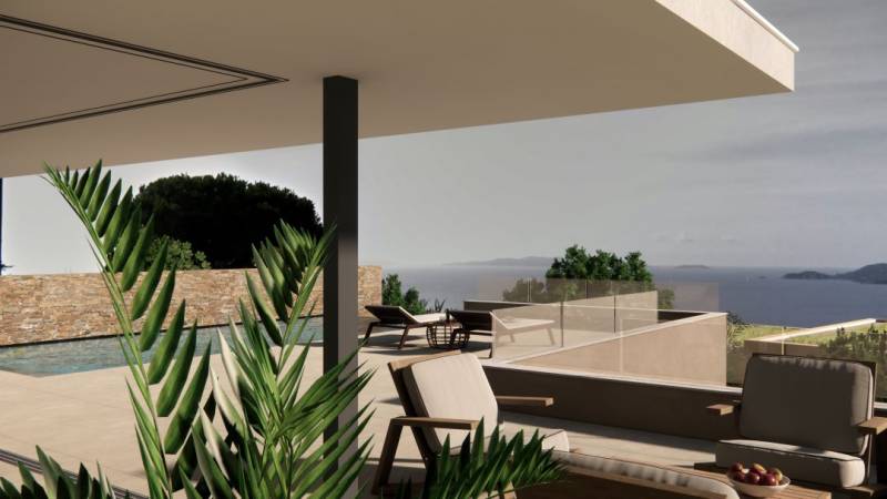 propriété de luxe avec vue mer à coté de bormes les mimosas