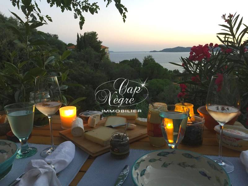 VENDU PAR CAP NEGRE IMMOBILIER APPARTEMENT JARDIN VUE MER À VENDRE AIGUEBELLE LE LAVANDOU