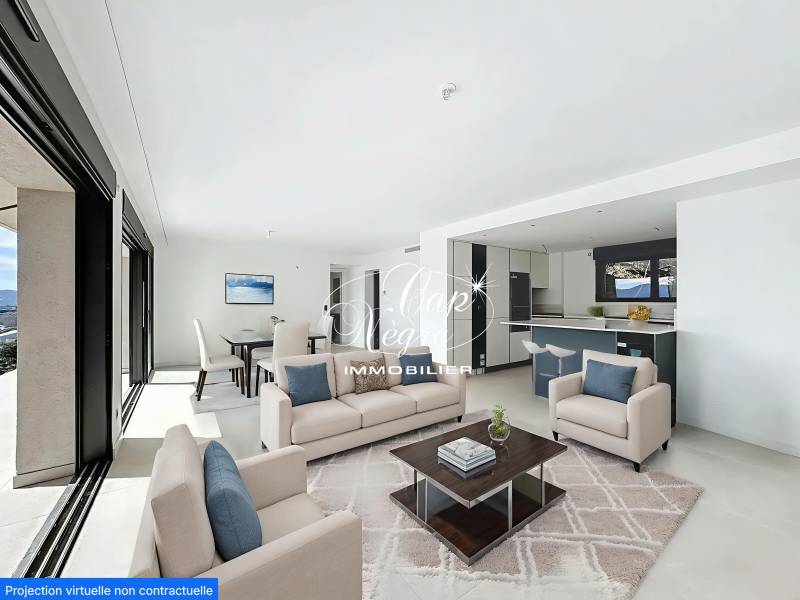 Appartement contemporain vue mer avec terrasse et parking - Le Lavandou