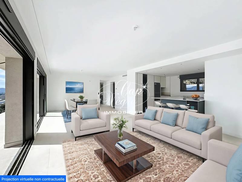 Appartement contemporain vue mer avec terrasse et parking - Le Lavandou