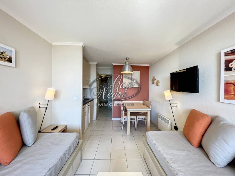 VENDU PAR CAP NÈGRE - EXCLUSIVITÉ - T2 VUE MER RÉSIDENCE PIEDS DANS L'EAU - PRAMOUSQUIER